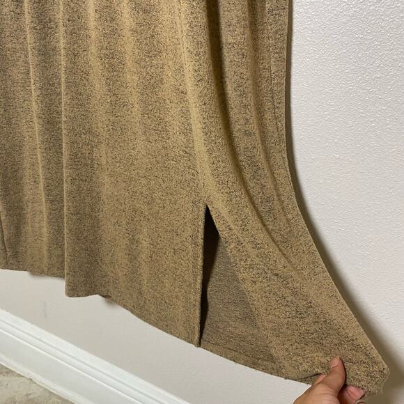 Lane Bryant Tan Long Sleeve Synched Waist Long Dress size 18/20 - Picture 7 of 11